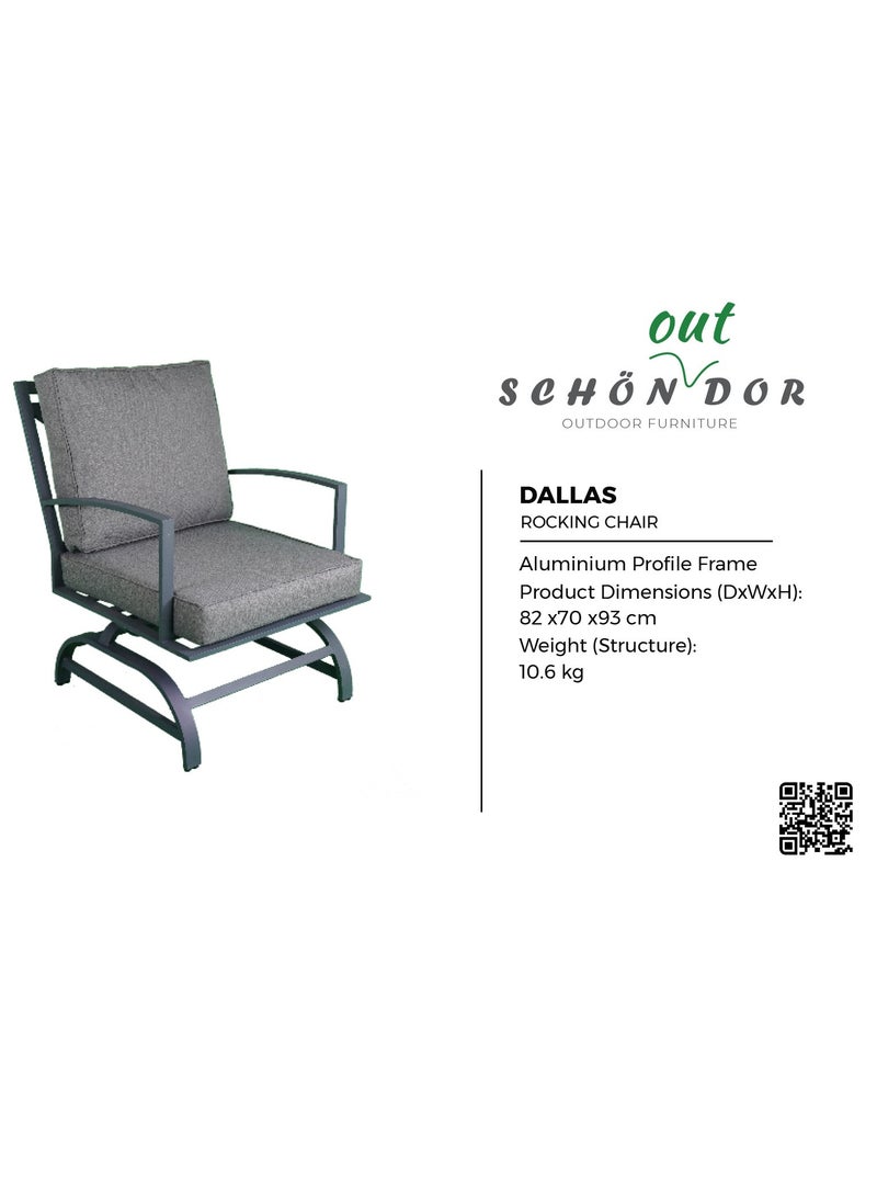 Schondor Furniture - Dallas Sofa Set | Outdoor Furniture | Made in Aluminum Cast | Weather Resistance | Perfect for Any Outdoor Space | Patio | Balcony | Garden | Backyard - Image 1