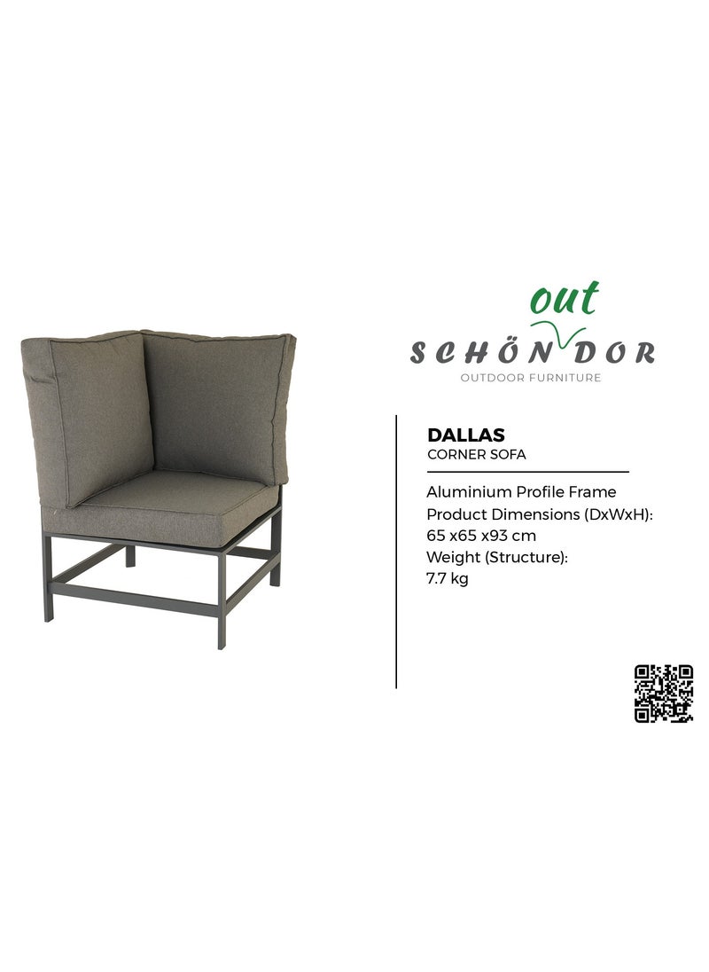 Schondor Furniture - Dallas Sofa Set | Outdoor Furniture | Made in Aluminum Cast | Weather Resistance | Perfect for Any Outdoor Space | Patio | Balcony | Garden | Backyard - Image 1