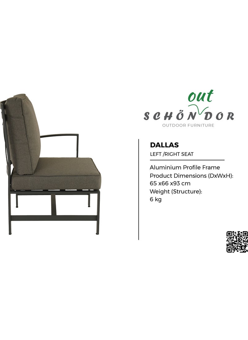 Schondor Furniture - Dallas Sofa Set | Outdoor Furniture | Made in Aluminum Cast | Weather Resistance | Perfect for Any Outdoor Space | Patio | Balcony | Garden | Backyard - Image 1