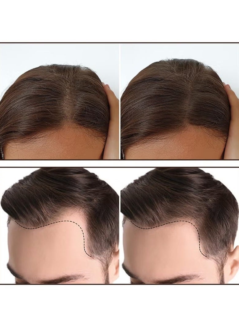 Hairline contour powder, eyebrow stamp, concealer set, waterproof, natural tone, eyebrow powder, hairline powder stick packaging, black, 1 gram per stick. - Image 3