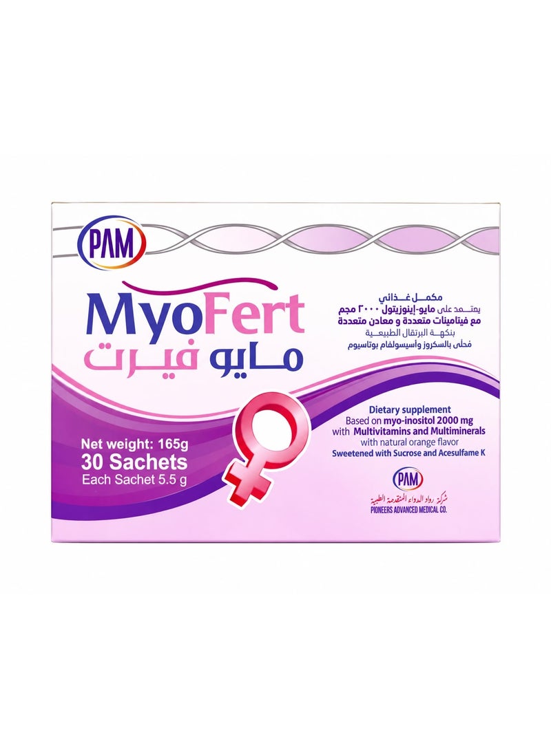Pam Myofert  dietary supplement  L-Arginine  for women orang flavor - Image 1