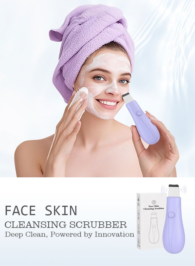 هيرباص الجلد الغسيل الوجه ملعقة الجلد ملعقة المسام نظافة البثرة مزيل أدوات للوجه التطهير العميق أداة العناية بالبشرة للرجال والنساء (الأرجواني) - Image 2