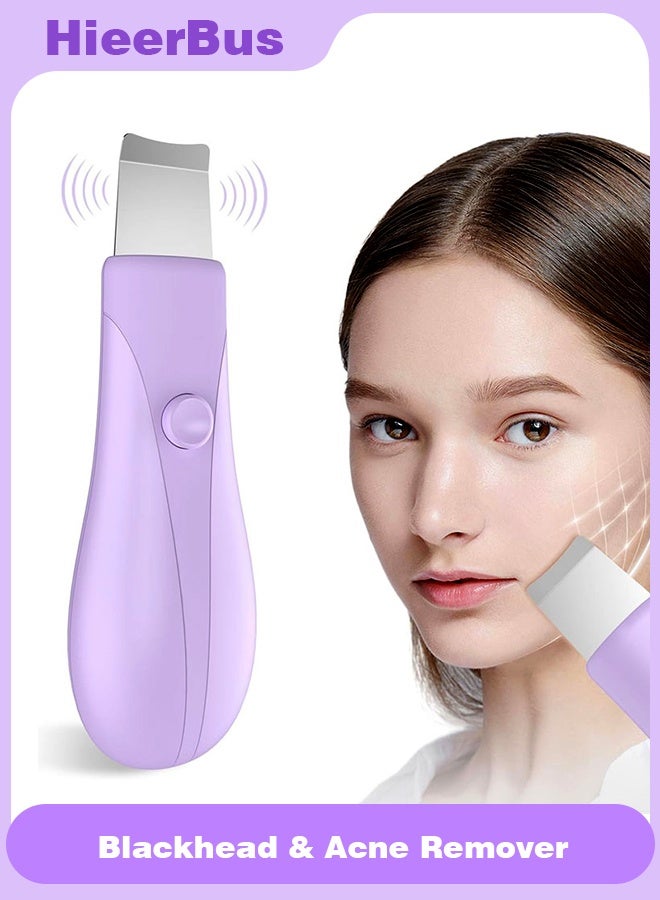 HieerBus Blackhead Remover Tools,Blackhead Remover for Face and Nose, Skin Scrubber Face Spatula Deep Pore Cleaner for Daily Skin Care, Skin Care Tools for Men and Women, Whitehead Removal(Purple) - Image 1