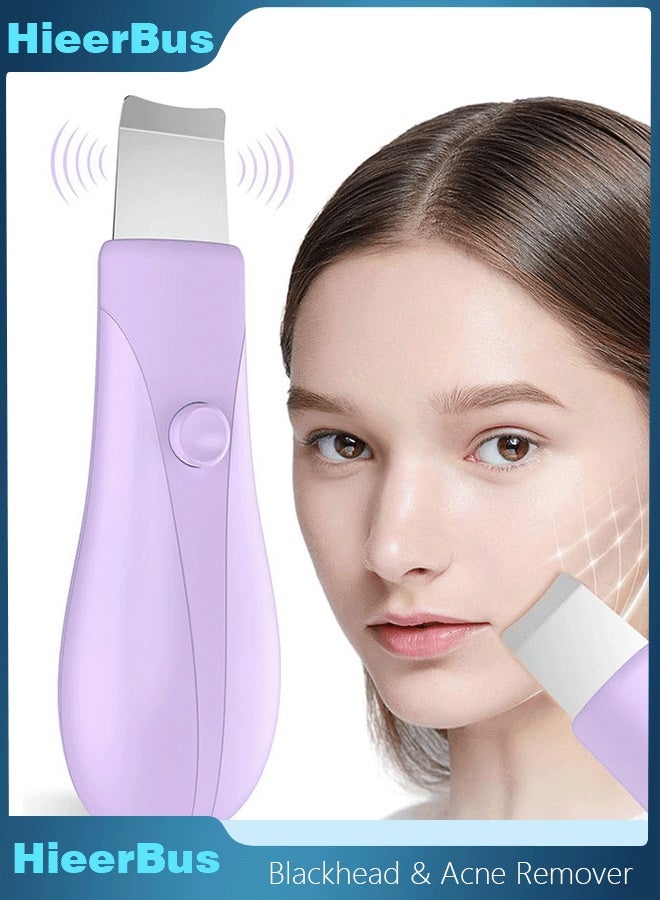 HieerBus Blackhead Remover Tools,Blackhead Remover for Face and Nose, Skin Scrubber Face Spatula Deep Pore Cleaner for Daily Skin Care, Skin Care Tools for Men and Women, Whitehead Removal(Purple) - Image 1