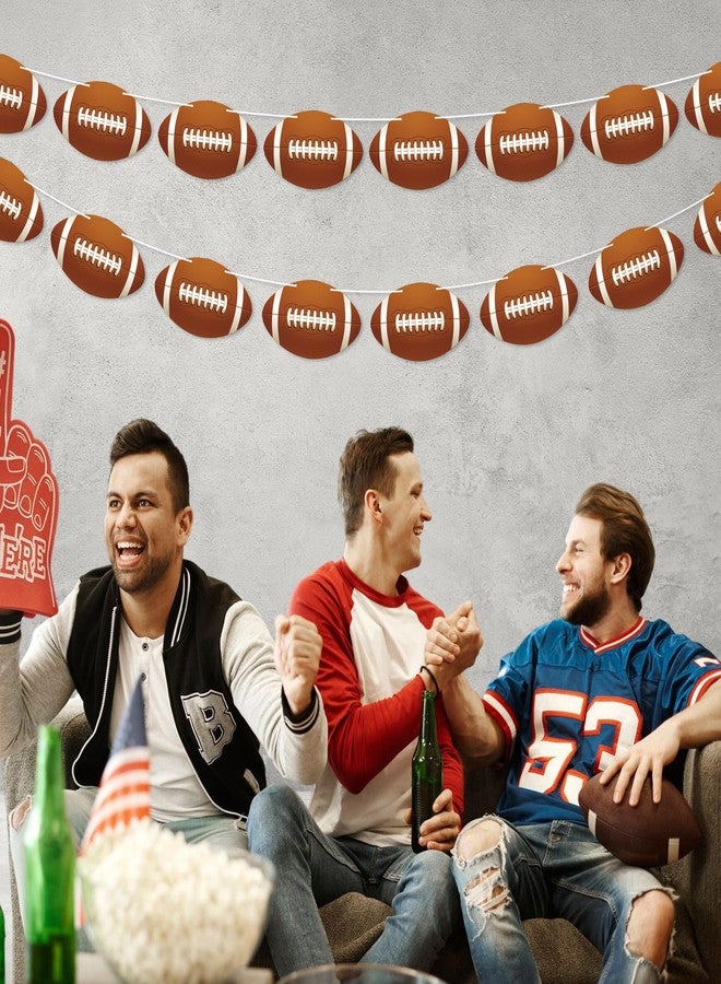 TMTECHJS 2 Pcs Football Party Decorations Football Banner Pre-Strung Football Hanging Garland Decor for Sports Themed Birthday Party Game Fans - Image 3