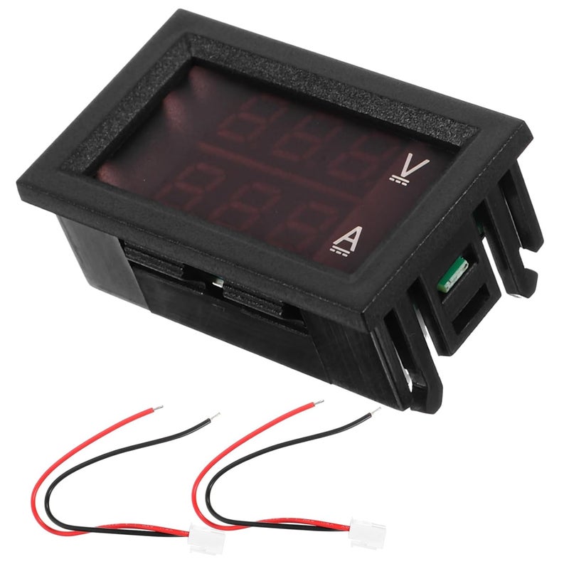 Dual Display Digital Voltmeter Ammeter for Car Motorcycle RV Battery and Solar Panel Monitoring Random Color - Image 1