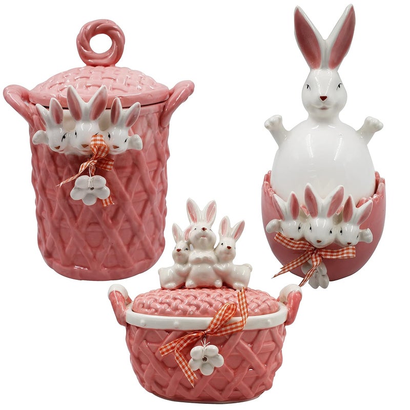Jades Easter adorable Bunny Crockery Set of 3 - Image 1