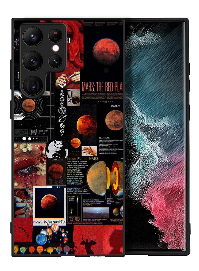 Tolwak Samsung Galaxy S22 Ultra 5G Protective Case Cover Mars Art - Image 2