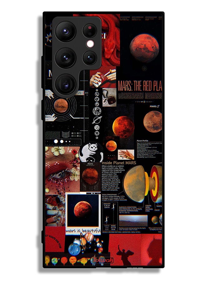 Tolwak Samsung Galaxy S22 Ultra 5G Protective Case Cover Mars Art - Image 3