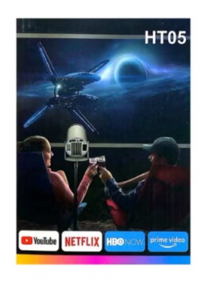 Smartbarry 4K 1080P Mini Smart Projector with WiFi & Bluetooth – Portable Android Projector with 210° Rotatable Stand, 8000+ Built-in Apps, Dust-Proof Cooling Design for Home Theater, Office, Gaming & Business - Image 4