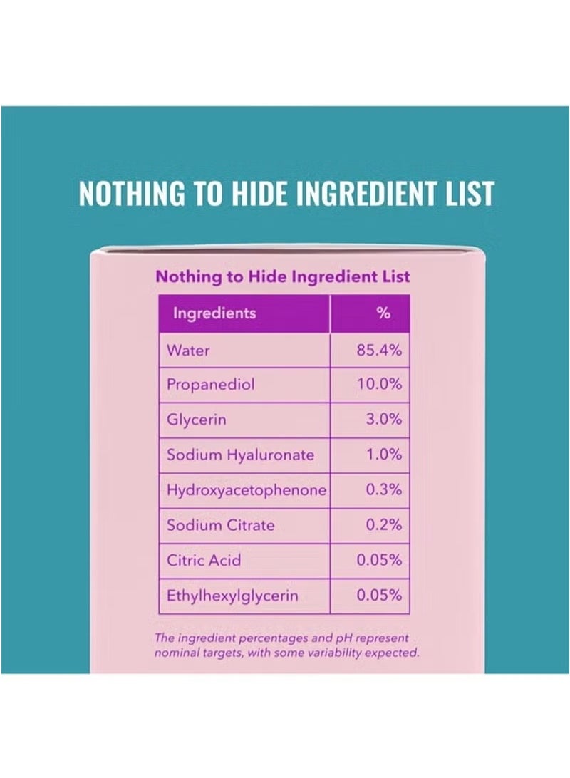 Good Molecules Hyaluronic Acid Serum - Hydrating, Non-greasy formula to Moisturize, Plump - 1% HA, Anti-aging, Water-Based Skincare for Face - Image 3