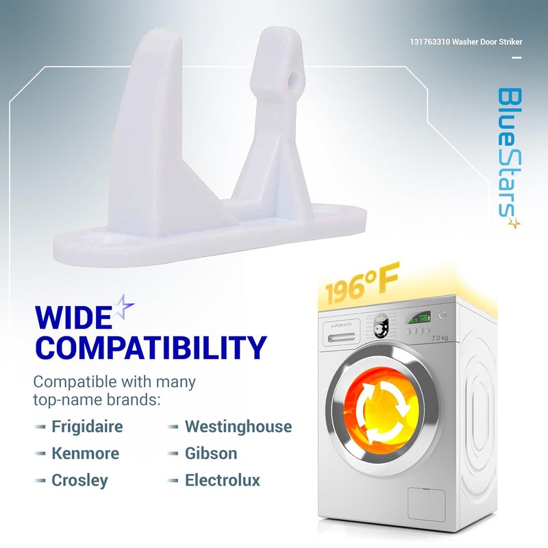 قطعة استبدال لمكبس باب الغسالة Ultra Durable 131763310 من – سهلة التركيب – تناسب بالضبط غسالات Frigidaire وKenmore – تحل محل القطع رقم 131763300، AP3580441، PS890617 – عبوة تحتوي على قطعتين. - Image 5