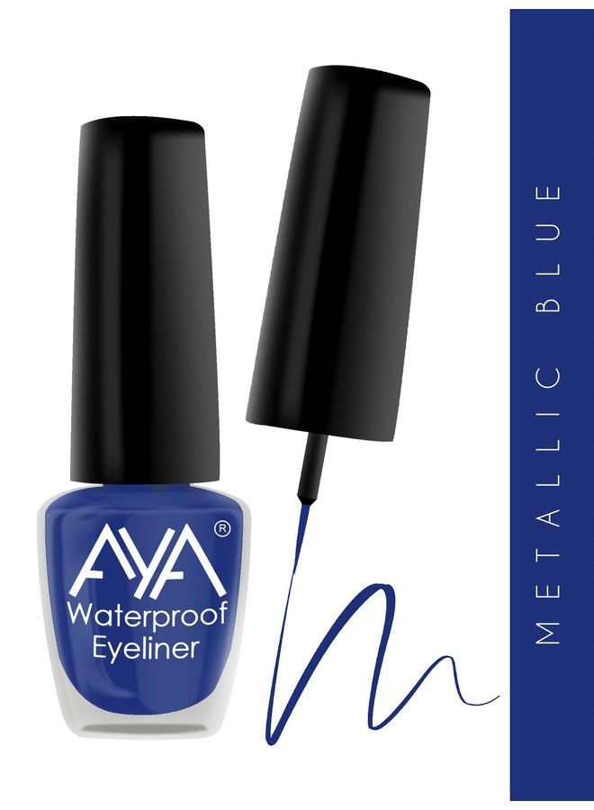 AYA Waterproof & Long Lasting Eyeliner Set Of 6 (Black Blue Brown Green Grey Pink) ; Smudge Proof Transfer Proof Eye Liner For Eye Makeup ; - Image 4