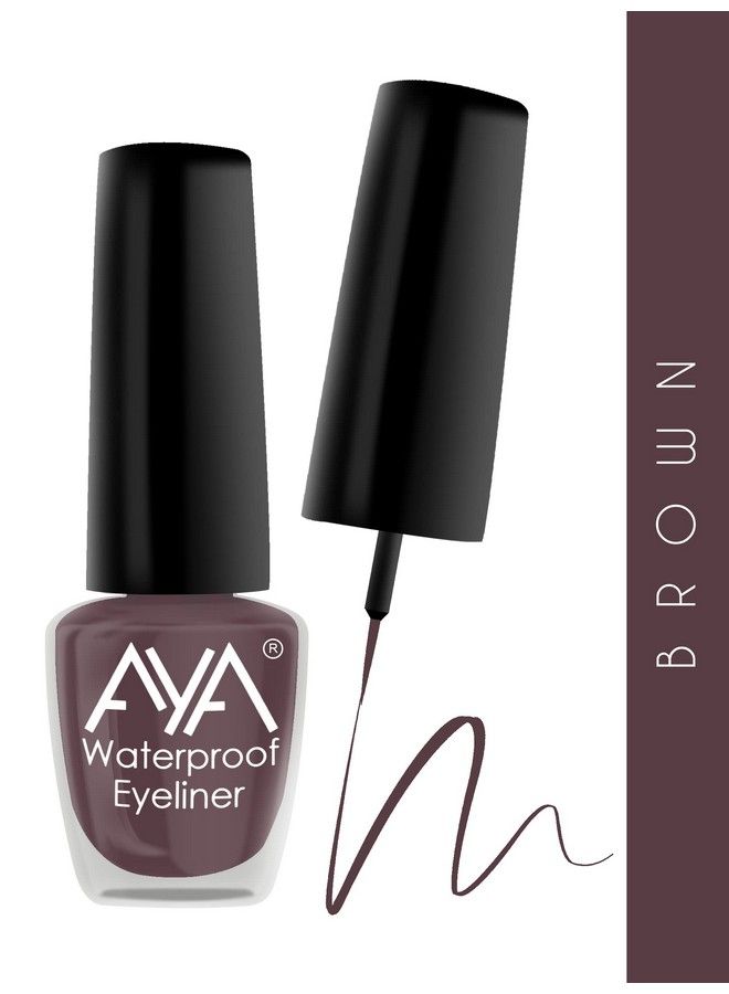 AYA Waterproof & Long Lasting Eyeliner Set Of 6 (Black Blue Brown Green Grey Pink) ; Smudge Proof Transfer Proof Eye Liner For Eye Makeup ; - Image 5