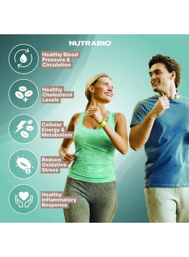 NutraBio Heart- Heart Health Supplements, Cardiovascular Supplement, Cholesterol, Circulatory & Healthy Blood Pressure Support- 90 Capsules - Image 3
