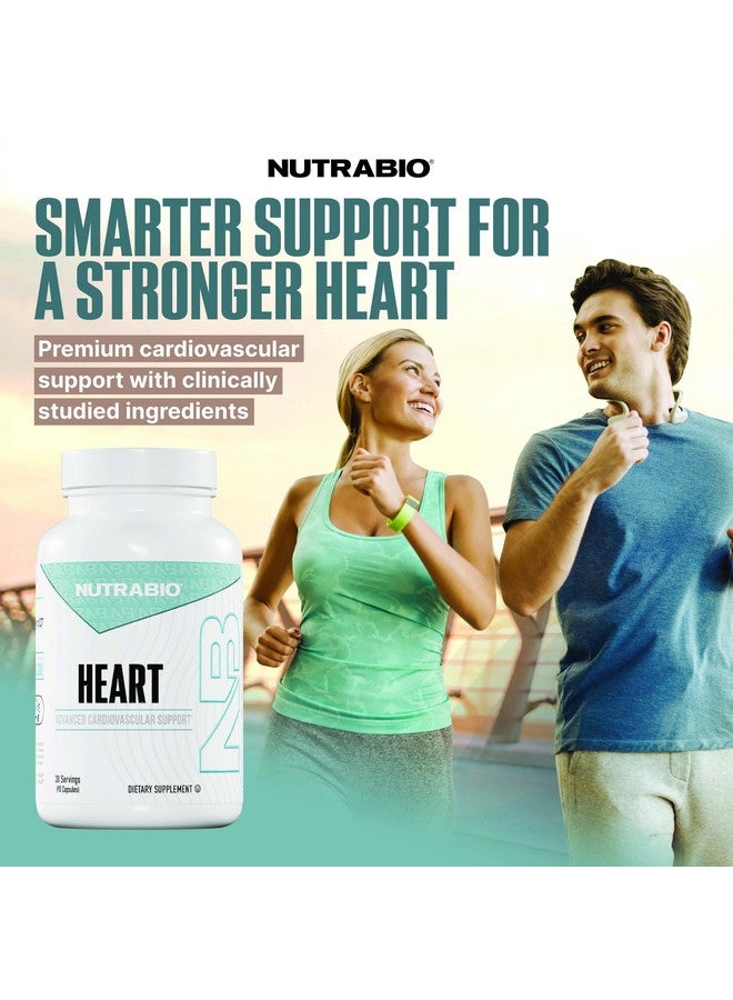 NutraBio Heart- Heart Health Supplements, Cardiovascular Supplement, Cholesterol, Circulatory & Healthy Blood Pressure Support- 90 Capsules - Image 2