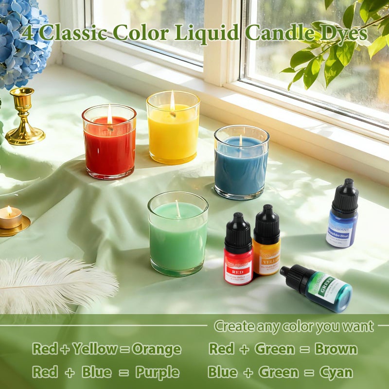 SAEUYVB Candle Making Kit,Candle Making Kit for Adults & Beginners - DIY Starter Soy Candle Making Supplies with Digital Wax Warmer,Soy Wax Etc-Perfect Home Craft & Gift Idea - Image 4