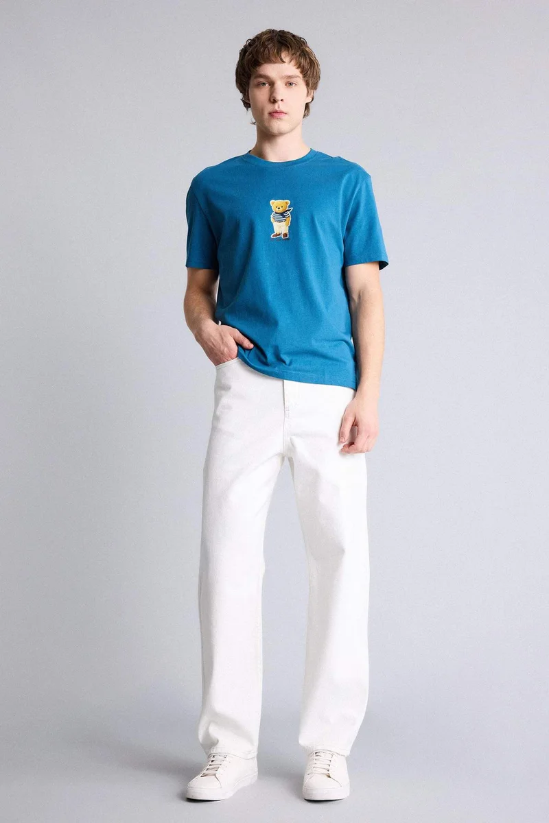 DeFacto 100% Cotton Printed T-Shirt