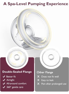 Momcozy S12 Pro Electric Breast Pump - Double - Hands-Free - Wearable Pump - Double-Sealed Flange  - Image 4
