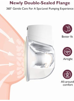 Momcozy S12 Pro Electric Breast Pump - Double - Hands-Free - Wearable Pump - Double-Sealed Flange  - Image 5