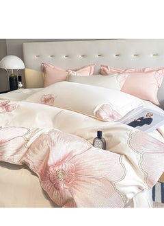 Generic Bed Sheet Style — French High-End 60 Thread Pure Cotton Embroidered Bedding Four Piece Set  - Image 3