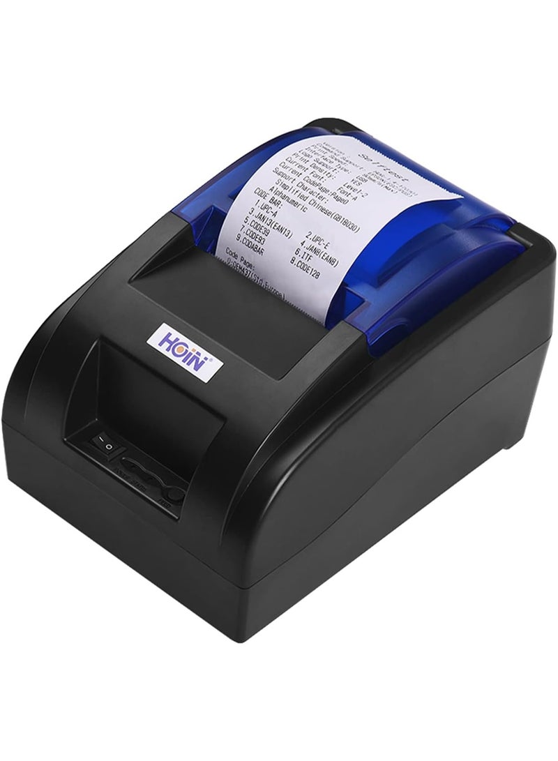 HOIN USB Portable 58mm Thermal Receipt Printer Ticket Bill Wired Printing Support Cash Drawer Compatible with ESC/POS for Windows/Linux/Android Systems for Supermarket Store Business - Image 5