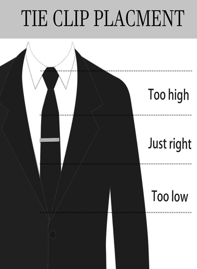 هاوسن مشابك ربطات عنق هاوسون للرجال، مقاس 2 بوصة، طقم من 3 قطع، فضية اللون، إكسسوارات ربطات عنق مثالية لحفلات الزفاف وهدايا العمل - Image 5
