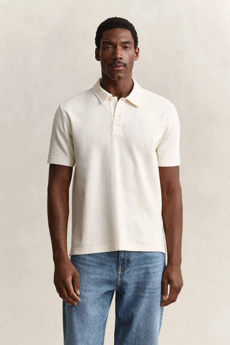 غانت Micro Texture Short sleeve Polo