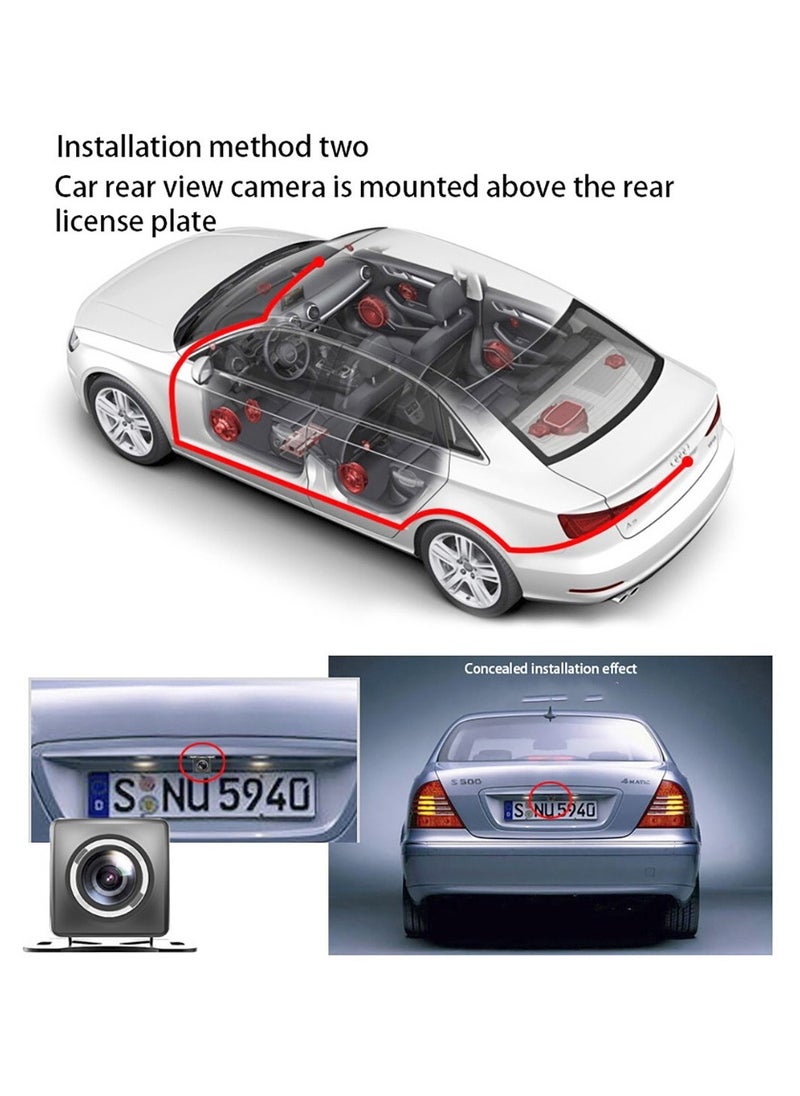 DUNISO - Dash Cam for Car 10'' Mirror Night Vision 1080P FHD Full Touch Screen Front and Rear View Backup Dash Camera for Cars Loop Recording Streaming Media 170°Wide Angle Parking Assistance With WIFI - Image 1