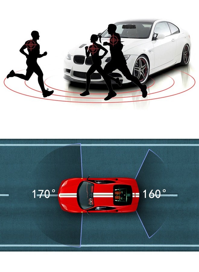 DUNISO - Dash Cam for Car 10'' Mirror Night Vision 1080P FHD Full Touch Screen Front and Rear View Backup Dash Camera for Cars Loop Recording Streaming Media 170°Wide Angle Parking Assistance With WIFI - Image 1