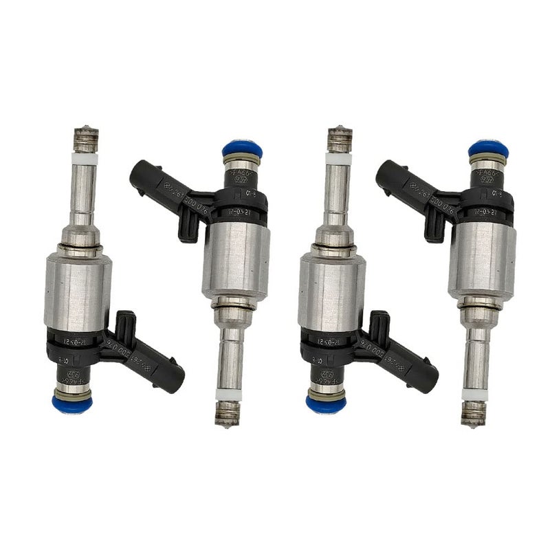 Amrxuts 06H906036G 4PCS Fuel Injectors for VW Volkswagen CC Eos GTI Tiguan Golf Beetle Jetta Passat CC Passat Jetta for Audi A3 A4 Quattro A5 Quattro A6 Quattro Q5 TT 06H906036P 6 Hole Engine - Image 2
