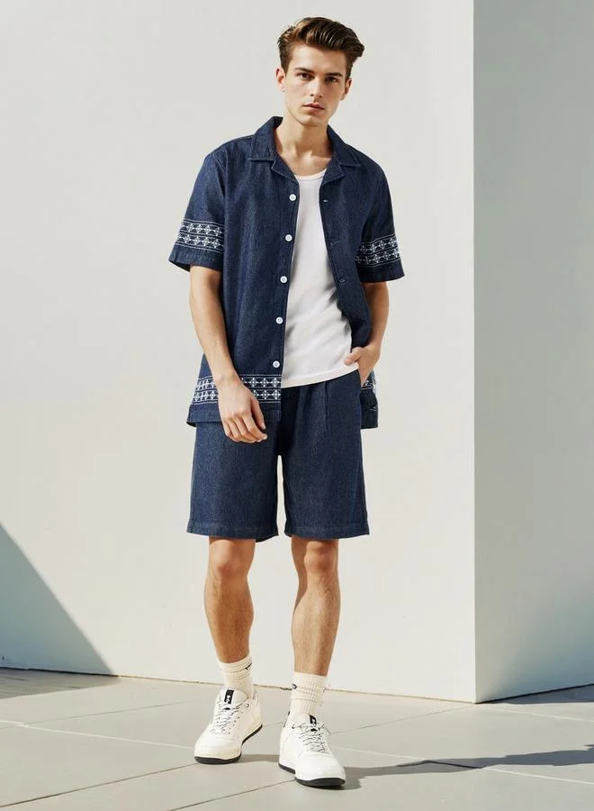 Lee Cooper Lee Cooper Pleated Denim Shorts