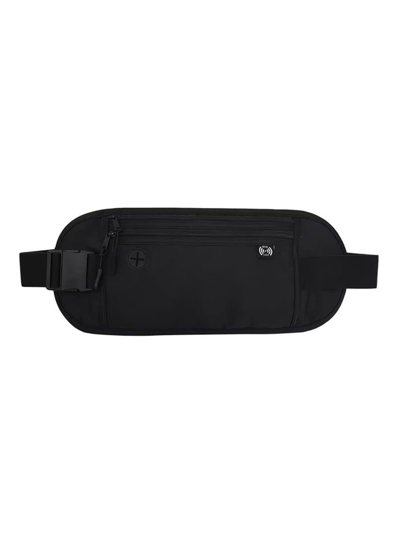 أوزيغالور حزام نحيف لحفظ النقود مع خاصية حجب RFID، حقيبة سفر مقاومة للماء مع فتحة لسماعات الأذن - Image 1