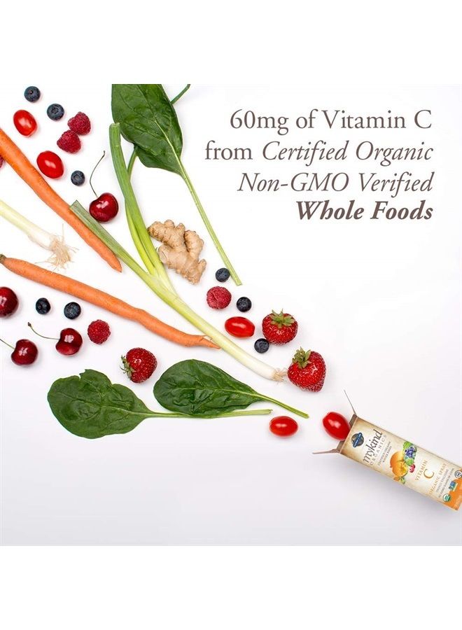 Garden of Life Organic Vitamin C for Kids and Adults, mykind Organics Vitamin C Spray for Skin Health - Orange Tangerine, Vitamin C Supplement Antioxidant for Immune Support, 2 fl oz Liquid Drops  - Image 3