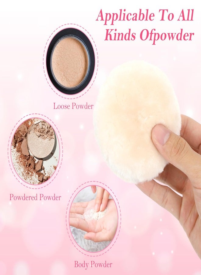 WJIAAA Large Fluffy Puffs for Body Powder, 2Pcs 3.5 Inch Dusting Puff - Image 4