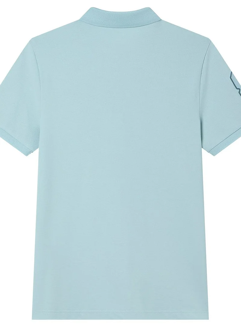 Giordano Men’s Slim Fit Napoleon Embroidery Lycra Pique Polo