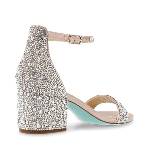 Betsey Johnson Women's Mari Heeled Sandal, Champagne, 8 M US - Image 2