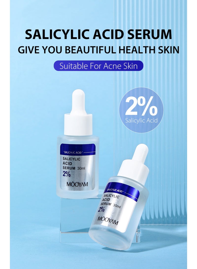MOOYAM 2% Salicylic Acid Serum for Face Acne Treatment, Acne Serums for Oily Skin, Moisturizer Face Serum  - Image 2