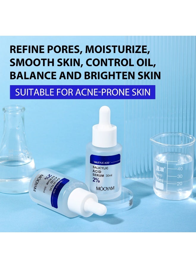 MOOYAM 2% Salicylic Acid Serum for Face Acne Treatment, Acne Serums for Oily Skin, Moisturizer Face Serum  - Image 5