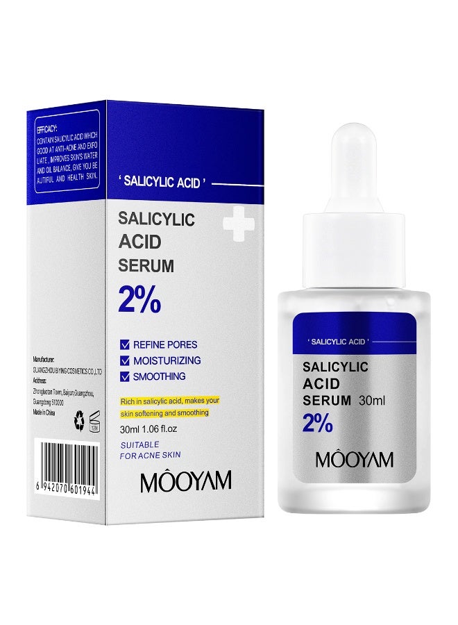 موويام 2٪ سيروم حمض الساليسيليك حمض الساليسيليك 2٪ لعلاج حب الشباب، سيروم حب الشباب للبشرة الدهنية، سيروم مرطب للوجه - Image 2