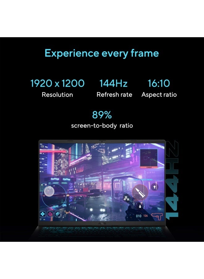 ASUS Gaming V16 V3607VU (2025) 14th Gen,Intel Core 5 210H Gaming Laptop RTX 4050-6GB 16GB RAM - 2TB SSD 16'' 144Hz Windows 11 Home M365*/Office Home 2024, Matte Black English black - Image 4