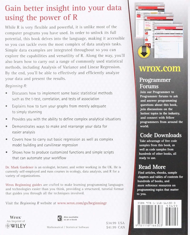 Beginning R - The Statistical Programming Language (Wrox Programmer to Programmer) - Image 2