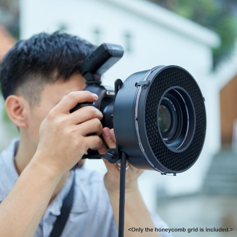 R200-HC30 30° Flash Honeycomb Grid Metal Material for R200 Ring Flash Head Camera Flash Accessory - Image 3