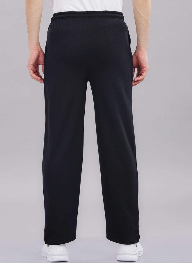 OUTLAWS Men Baggy-Fit Cotton Track Pants in Black | Color Lock Technology | No Shrinkage | Soft & Comfortable Everyday Wear - Image 4