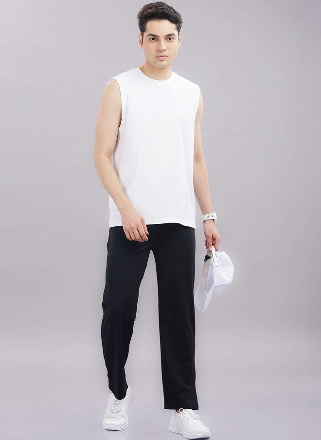 OUTLAWS Men Baggy-Fit Cotton Track Pants in Black | Color Lock Technology | No Shrinkage | Soft & Comfortable Everyday Wear - Image 5