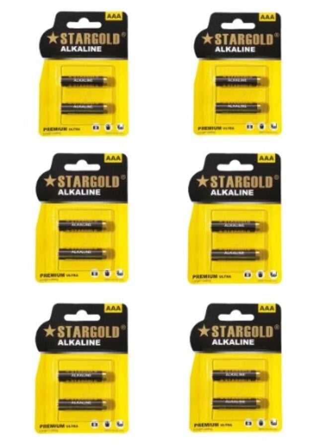 Stargold STARGOLD AAA Alkaline Batteries (6 Pack) – Long-Lasting Premium Ultra Power, Leak-Proof, High-Performance Battery for Remote Controls, Toys, and Electronics  - Image 1