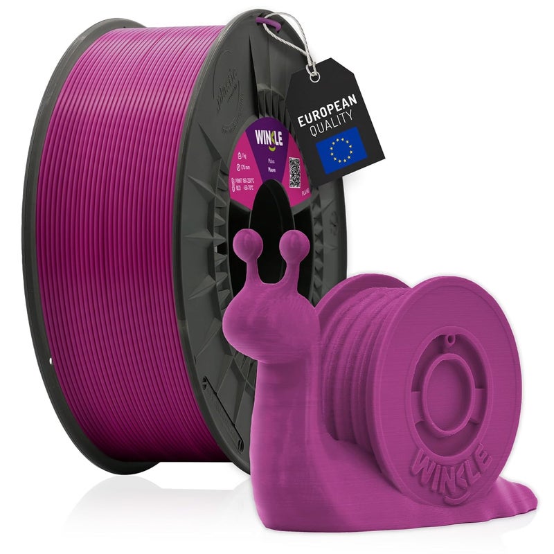 Neat shape WINKLE PLA HD Filament 1.75 mm Mauve, 1 kg Spool, 3D Printer Filament Compatible with FDM Printers, 3D Printing Materials, Dimensional Accuracy +/- 0.05 mm, Biodegradable, Easy to Print Wide usage compatibility - Image 1