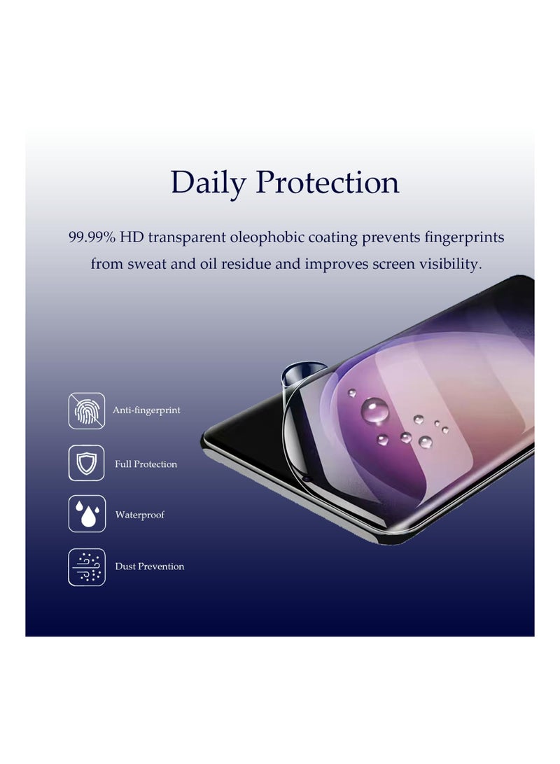 SYOSI 3 Pack Screen Protector Hydrogel Film for Samsung Galaxy S23 Ultra  [Not Glass], Clear Flexible Protective TPU Film Full Coverage for Galaxy S23 Ultra 6.8 inches Accessories - Image 3