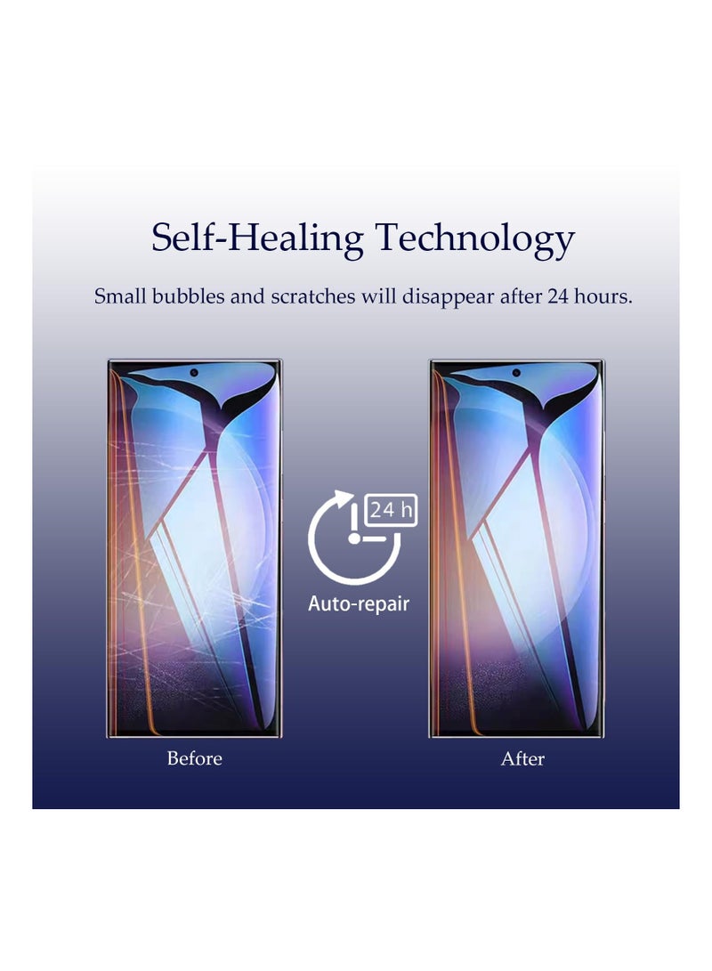 SYOSI 3 Pack Screen Protector Hydrogel Film for Samsung Galaxy S23 Ultra  [Not Glass], Clear Flexible Protective TPU Film Full Coverage for Galaxy S23 Ultra 6.8 inches Accessories - Image 4