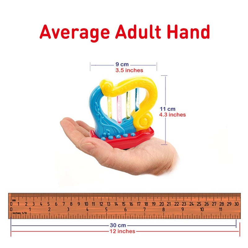 WEofferwhatYOUwant Baby Harp â€“ Interactive Musical Toy for Toddlers with LED Lights, Lullabies & Animal Sounds â€“ Educational String Instrument for Babies 18+ Months â€“ BPA-Free â€“ Batteries Included - Image 5